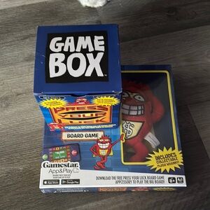 Press Your Luck board game & bonus trivia game and collectable plush whammy!